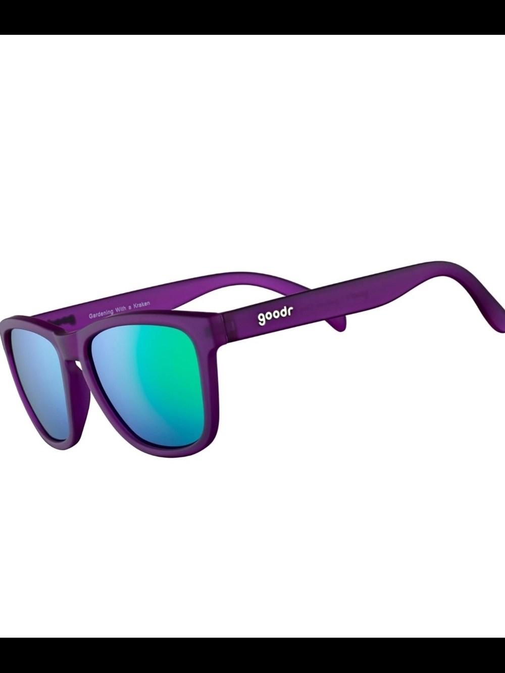goodr Gardening With a Kraken Polarized Sunglasses, Medium Sized (OG), Dark Purp